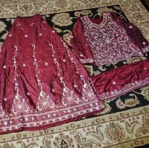 Indian Pakistani dress lehenga Sharara